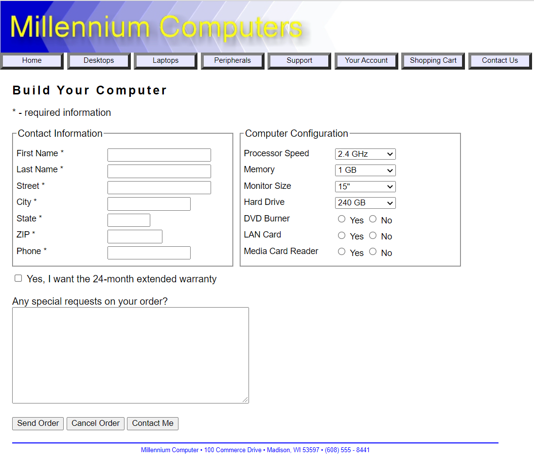 CST161 Exam2 Forms